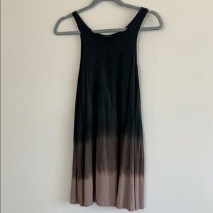 Piko black and brown long tank top